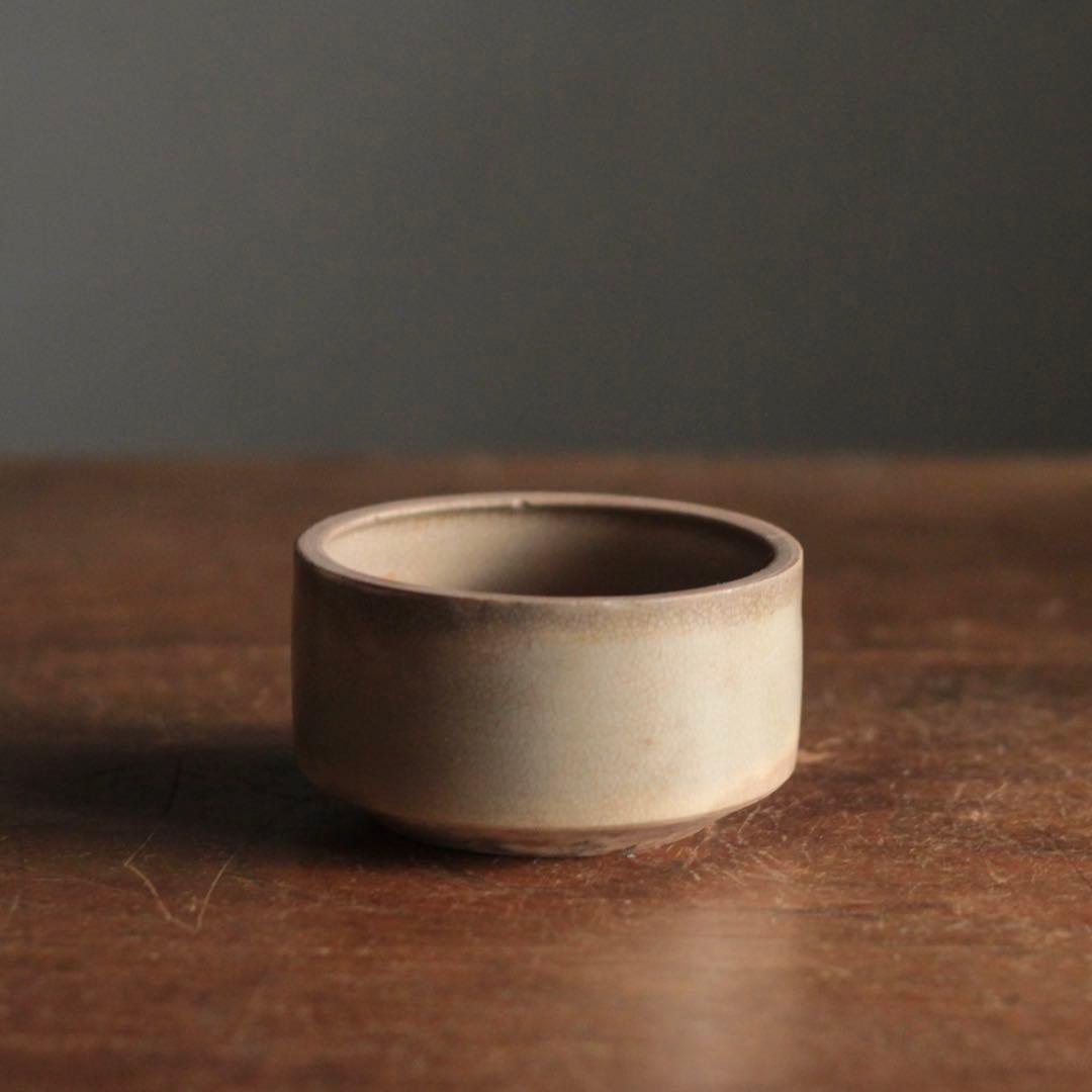 煙の出た 瀬戸 灰釉 野香炉 半筒碗 古美術 古道具 アンティーク