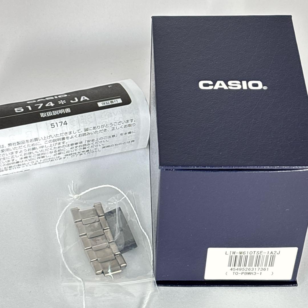 【稼働 付属品】美品 カシオ メンズ腕時計 クロノグラフ LENEAGE