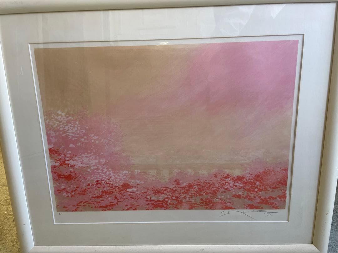 クロードマヌキアン エッフェル塔 版画 額縁付き