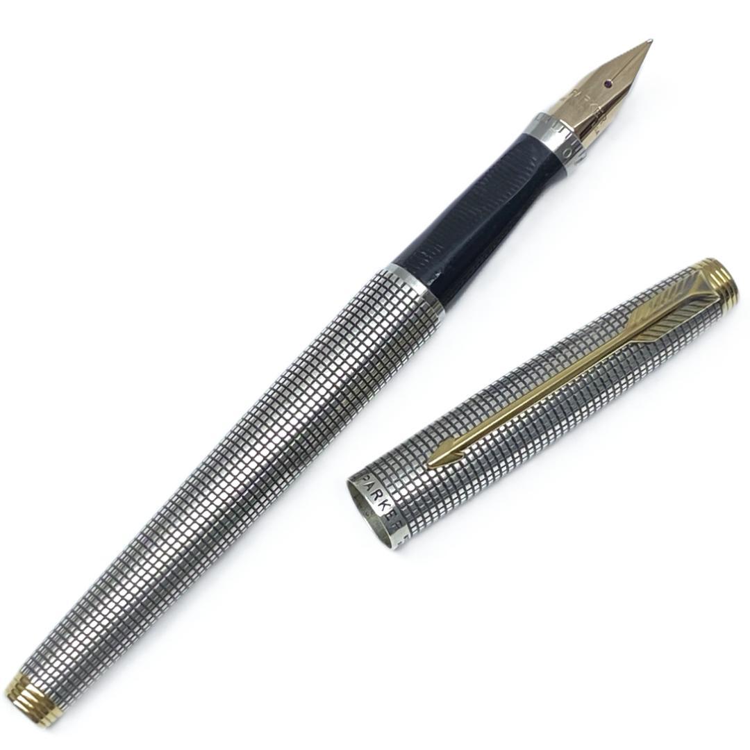 14K パーカー STERLING SILVER 万年筆 USA