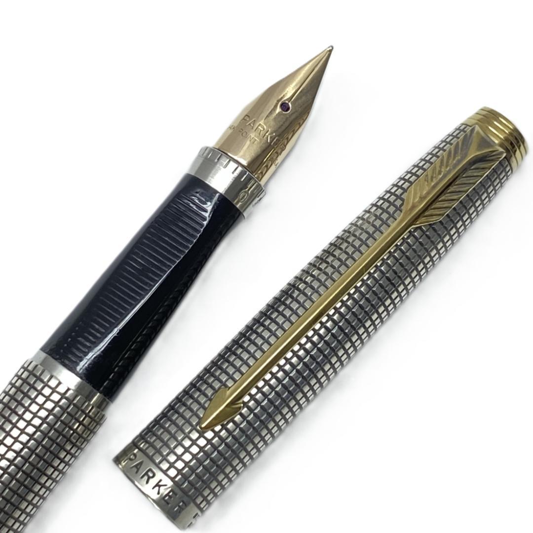14K パーカー STERLING SILVER 万年筆 USA