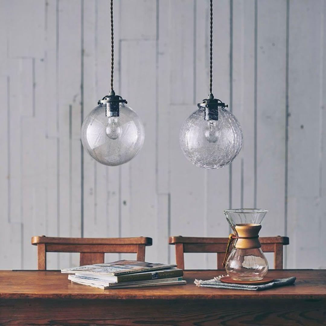 ペンダントライト　DOUBLEDAY Orelia クラック球