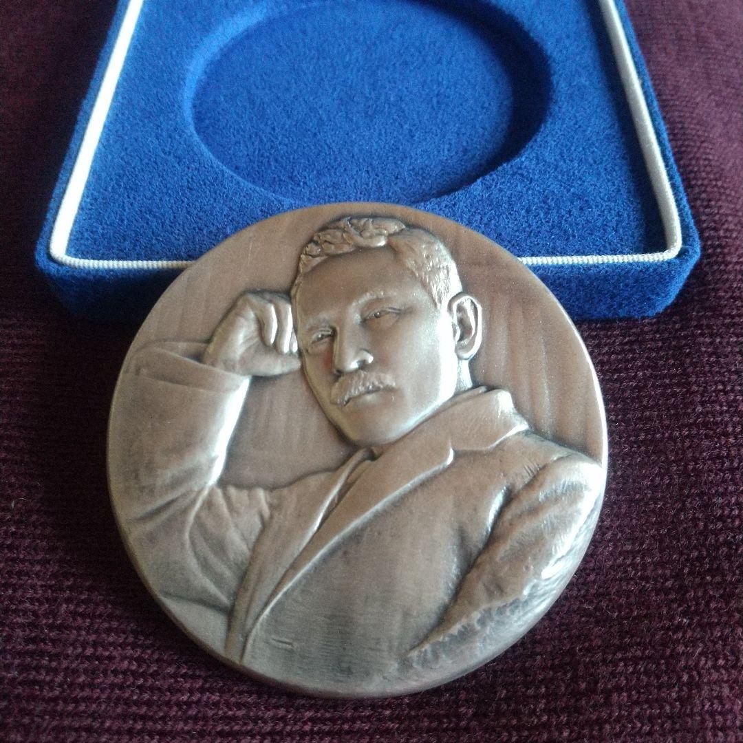 夏目漱石肖像メダル 純銀