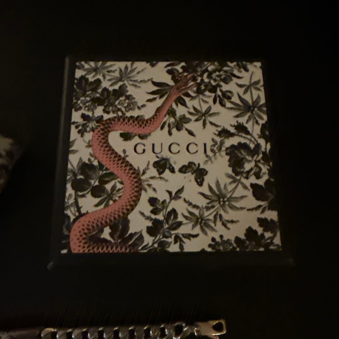 【美品】GUCCI シルバーチェーンブレスレット