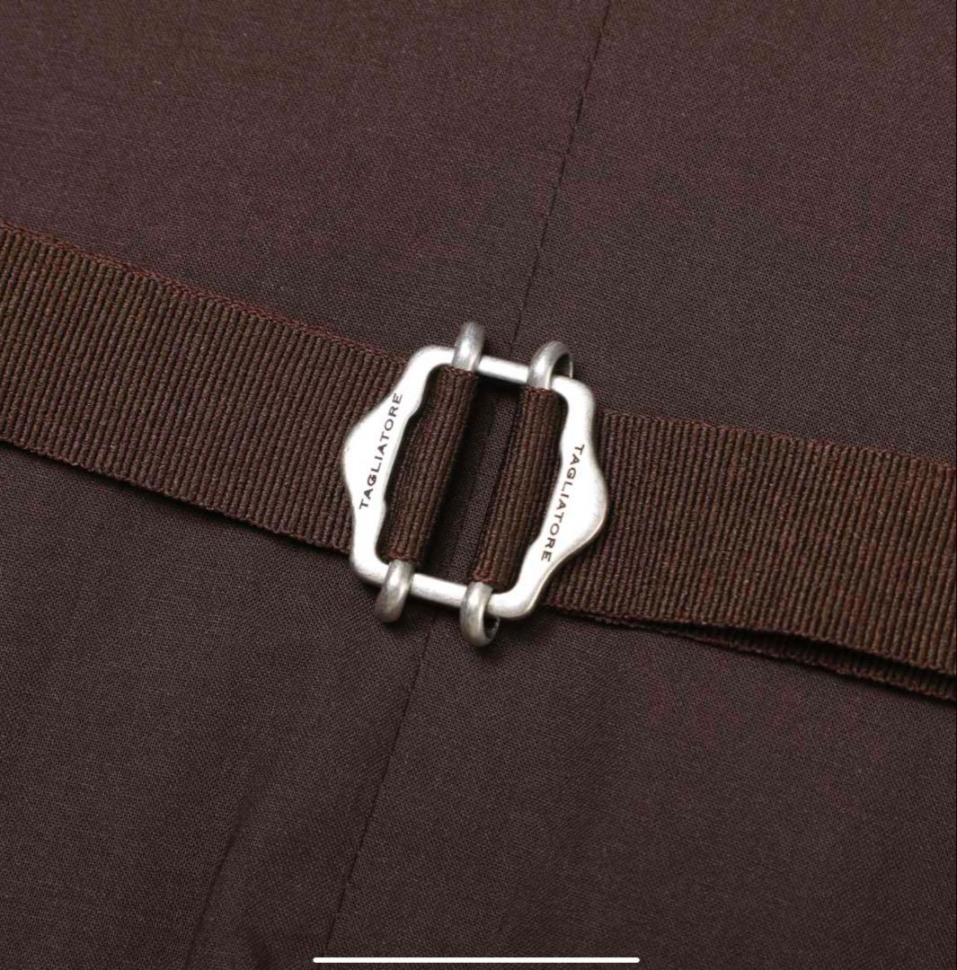 【未使用級】タリアトーレ TAGLIATORE ジレ ブラウンSize48