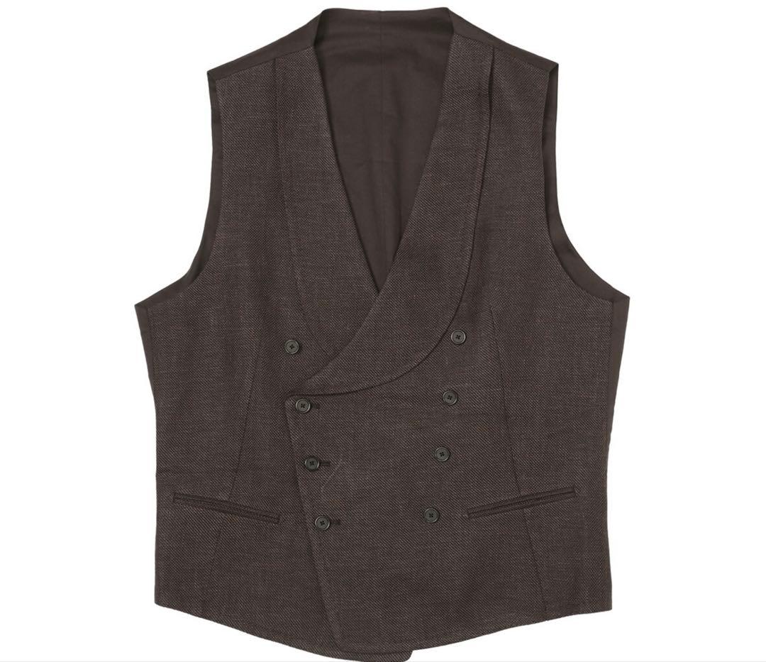 【未使用級】タリアトーレ TAGLIATORE ジレ ブラウンSize48