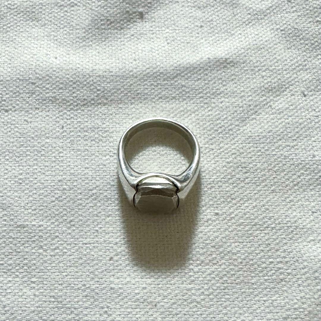 agate シルバー　リング　シグネットリング　silver spoon 11号