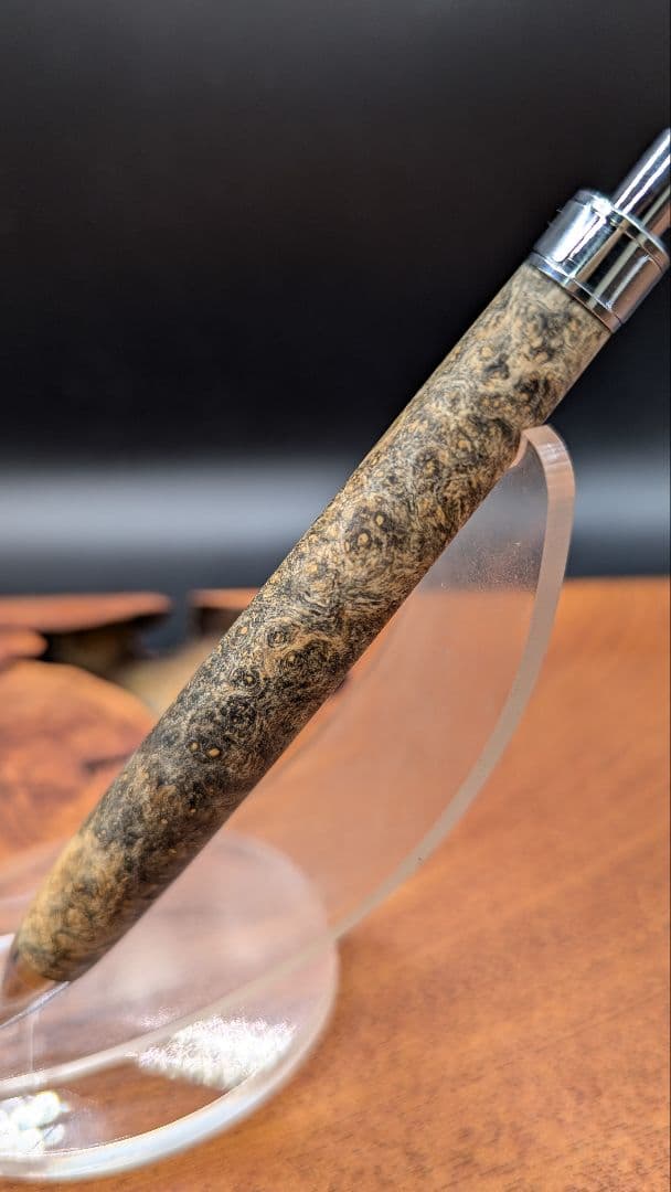 616超極上　本花梨　青瘤　木軸シャーペン　ボールペン