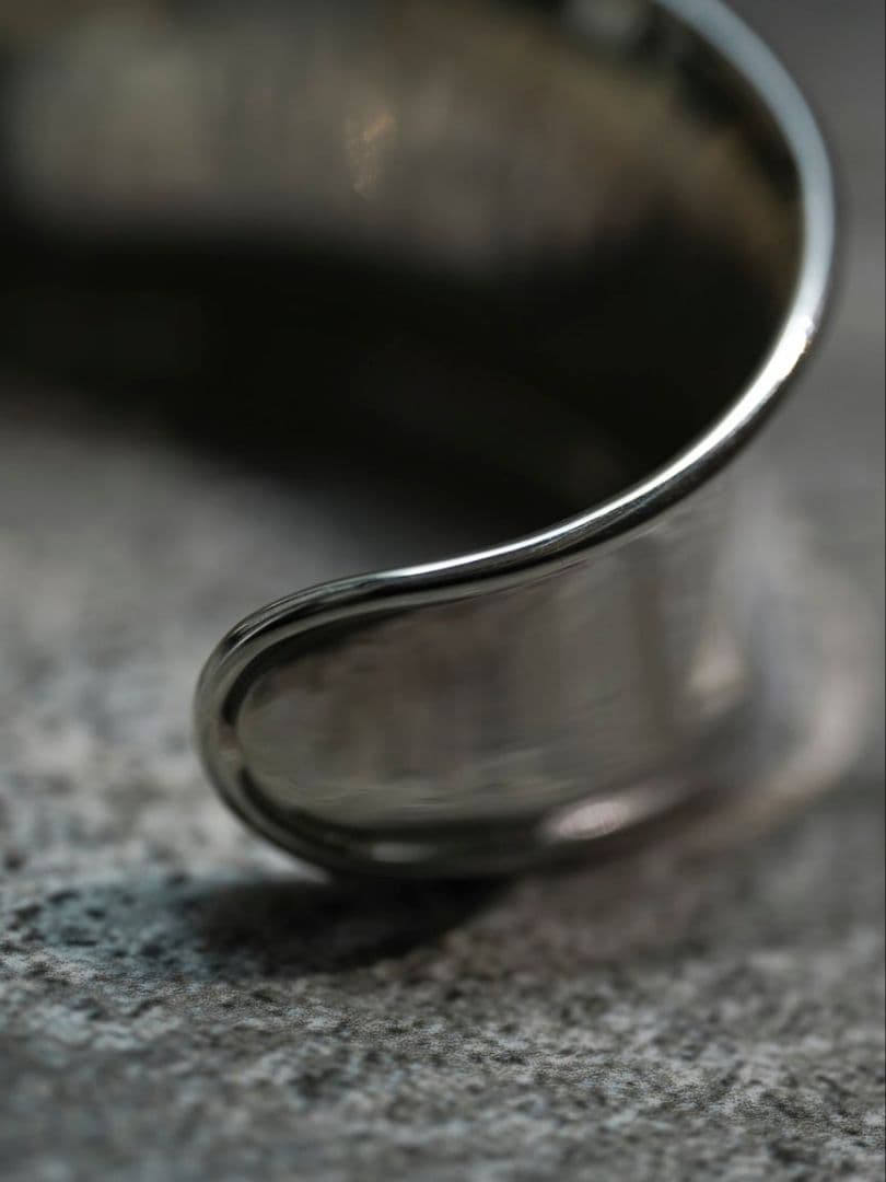 アクセサリー OX JEWELRY High-End SILVER CURVE BANGLE