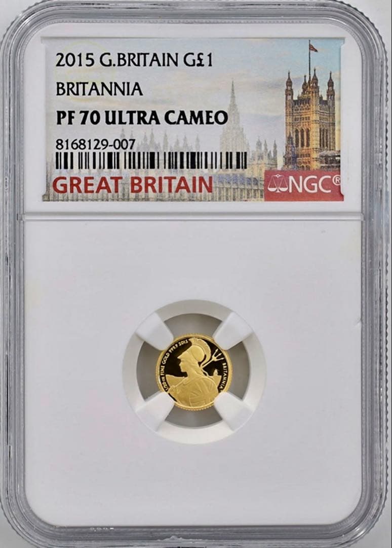 2015年イギリス ブリタニア 1ポンド NGC PF70ULTRA CAMEO