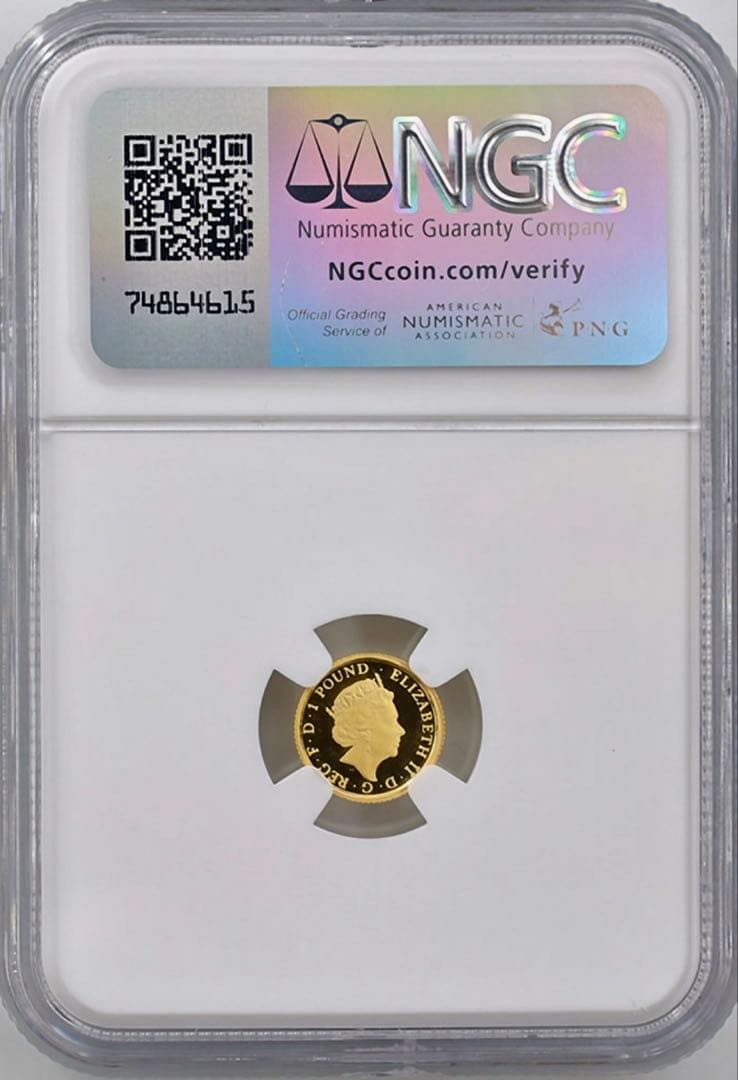 2015年イギリス ブリタニア 1ポンド NGC PF70ULTRA CAMEO