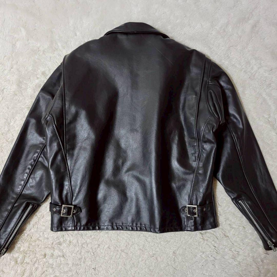 希少42サイズ✨ Schott 652H ホースハイド ライダーストラッカー 黒