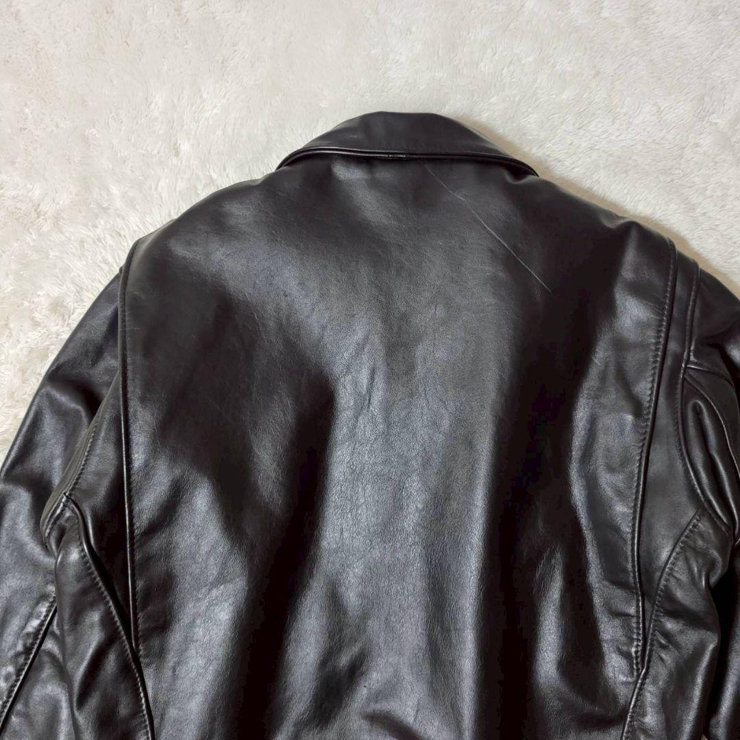 希少42サイズ✨ Schott 652H ホースハイド ライダーストラッカー 黒