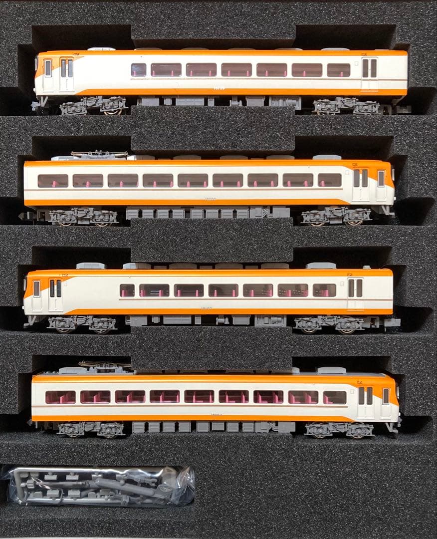 値下げ新品未使用グリーンマックス近鉄16000系(喫煙室付き・新塗装)4両セット