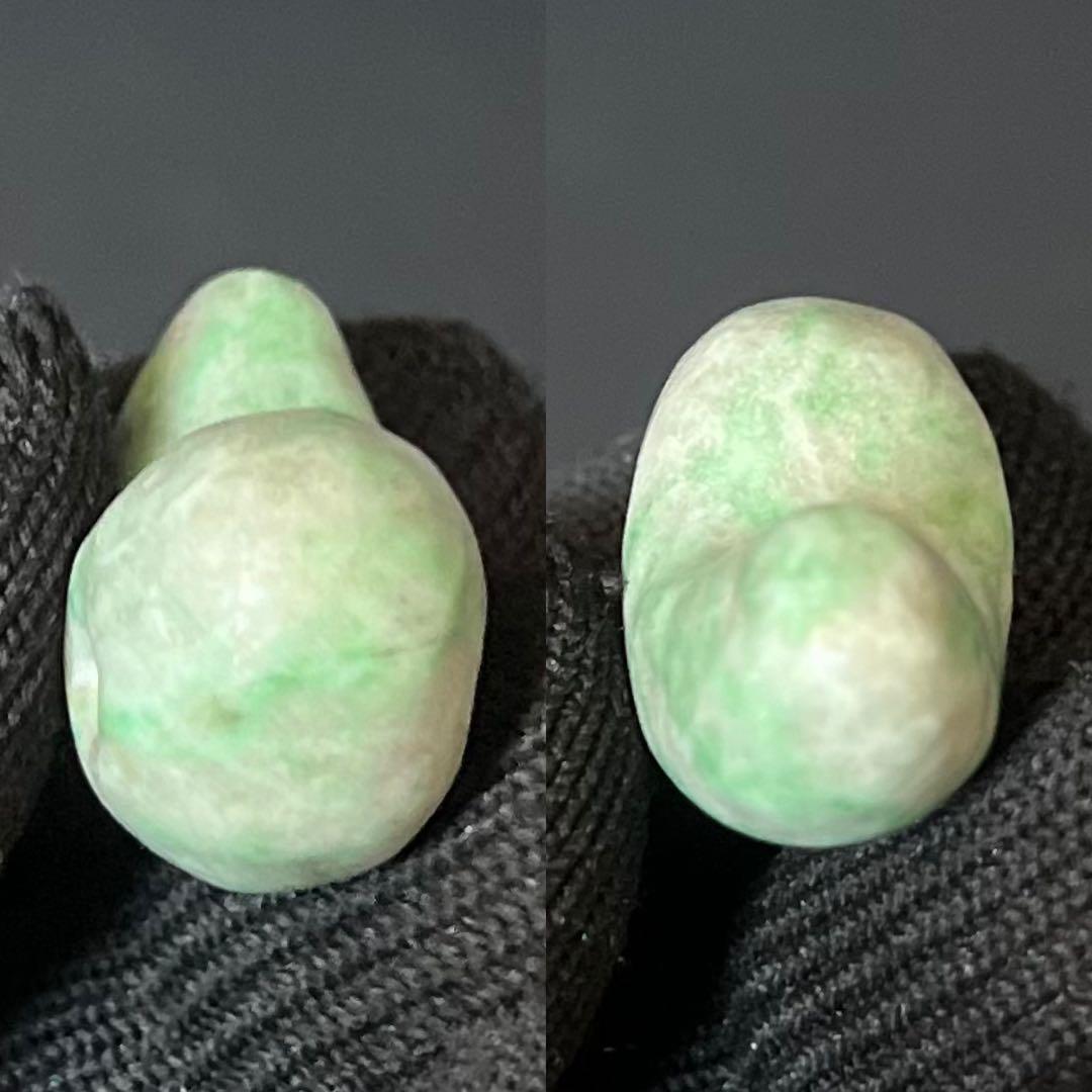 極上 縄文時代 本翡翠（硬玉） 勾玉 奈良県伝承出土 玉擦れ痕あり 古代装身具