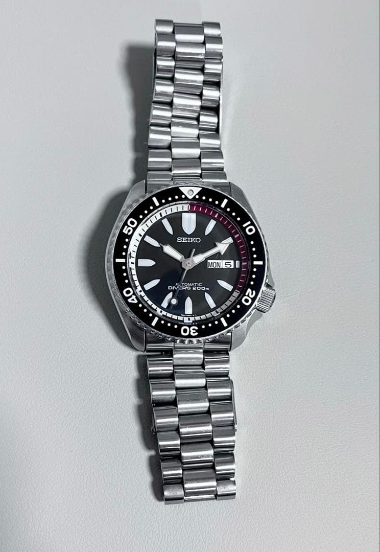 美品 セイコー SEIKO ダイバーブラックバレット 7S26-02K0 自動巻