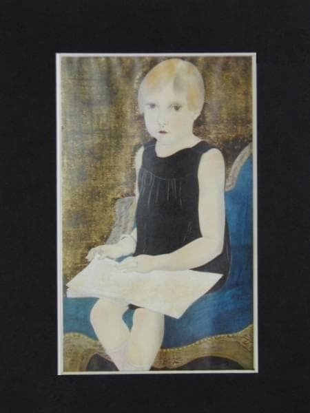 藤田嗣治・Fujita Tuguharu、希少なレゾネ画集より、新品高級額装付