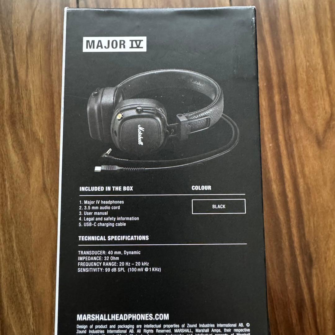 正規品　Marshall Major IV ワイヤレスヘッドフォン