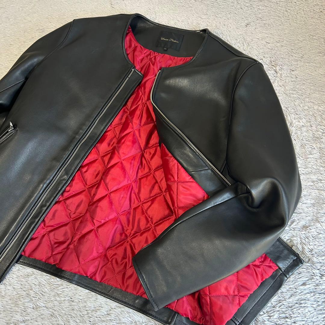 UNION STATION ユニオンステーション　シングルレザージャケット　XL
