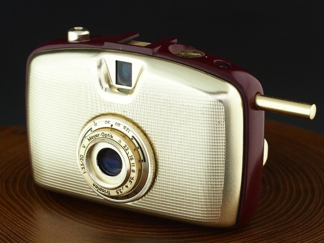 PENTI ハーフ判カメラ TRIOPLAN 3.5/30 ワインレッド