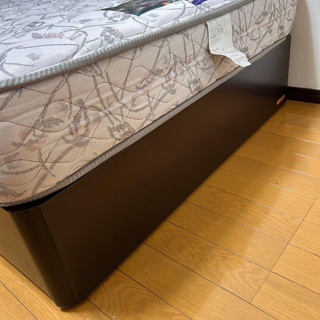 【美品✨】フランスベッド　シングル　マットレス　ベッドフレーム付き