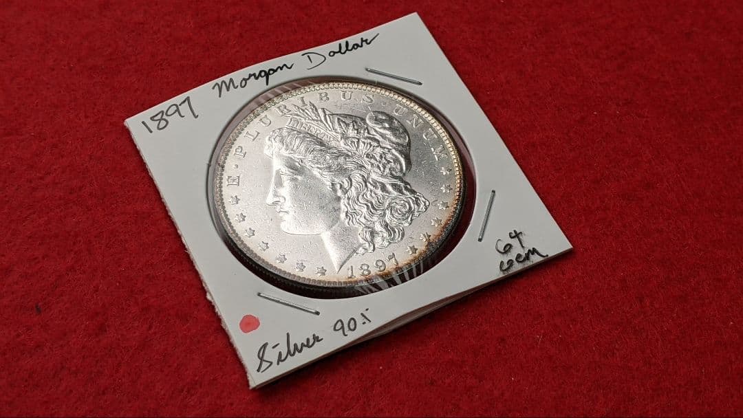 B*k様 1897年 アメリカ $1 銀貨 モルガン Morgan ドル 古銭