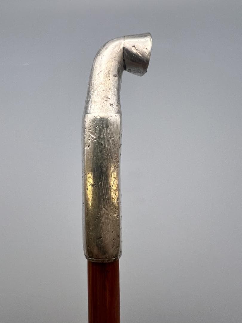 銀製　煙管　キセル　カッパ図　銀細工　アンティーク　重量約40g