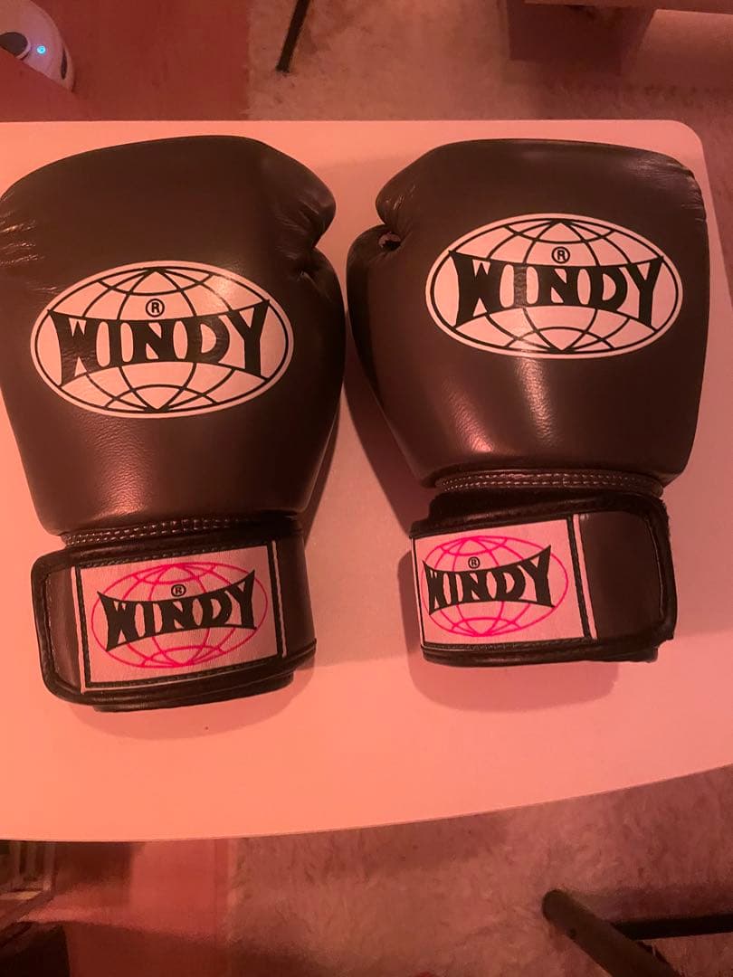 WINDY ボクシンググローブ 8オンス グレー+ RDXナックルパッドセット