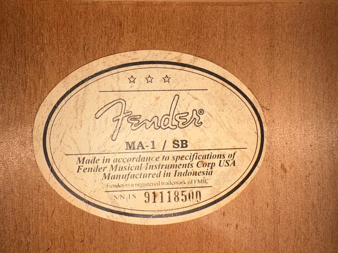 Fender アコースティックギター　MA-1 / SB 良品1926-01-2