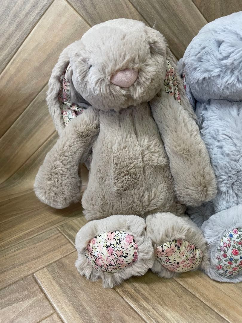   うさぎ　ぬいぐるみ　花柄×3 ノーマル×3