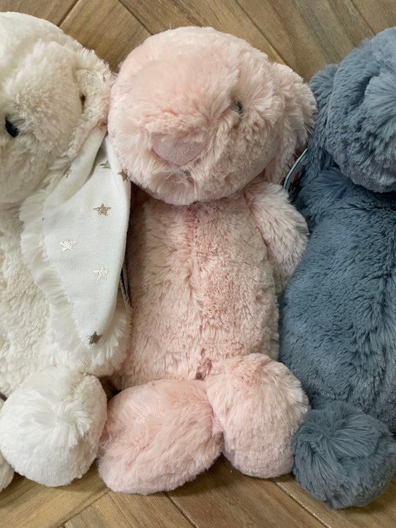   うさぎ　ぬいぐるみ　花柄×3 ノーマル×3