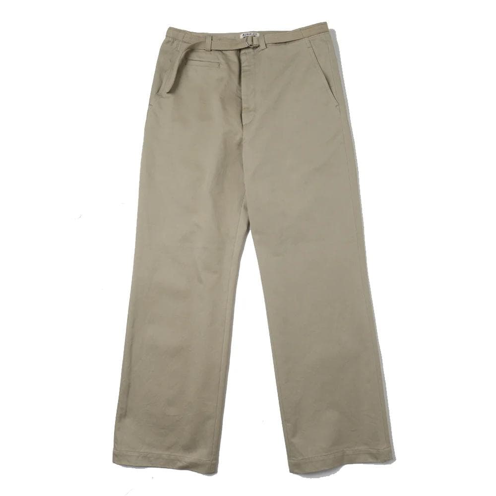 オーラリー WASHED FINX CHINO BELTED PANTS