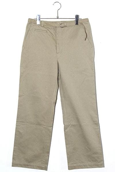 オーラリー WASHED FINX CHINO BELTED PANTS