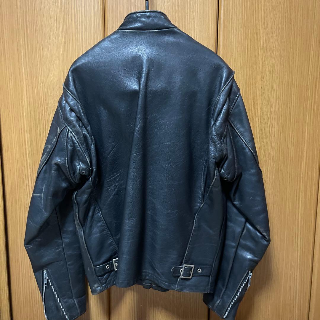 ショットシングルライダース ダメージ加工ビンテージ