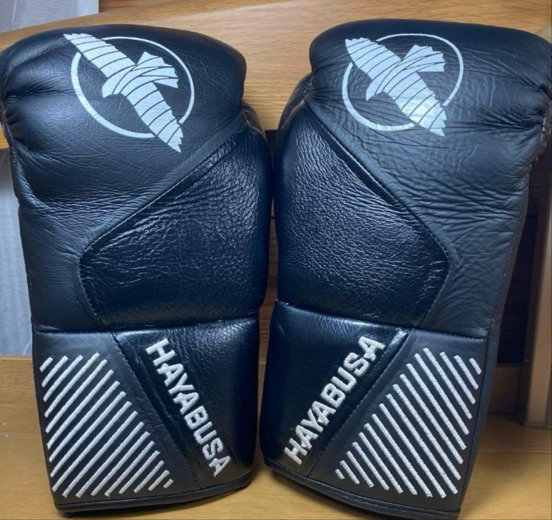日本未発売HAYABUSA ボクシンググローブ 黒 試合用 8オンス