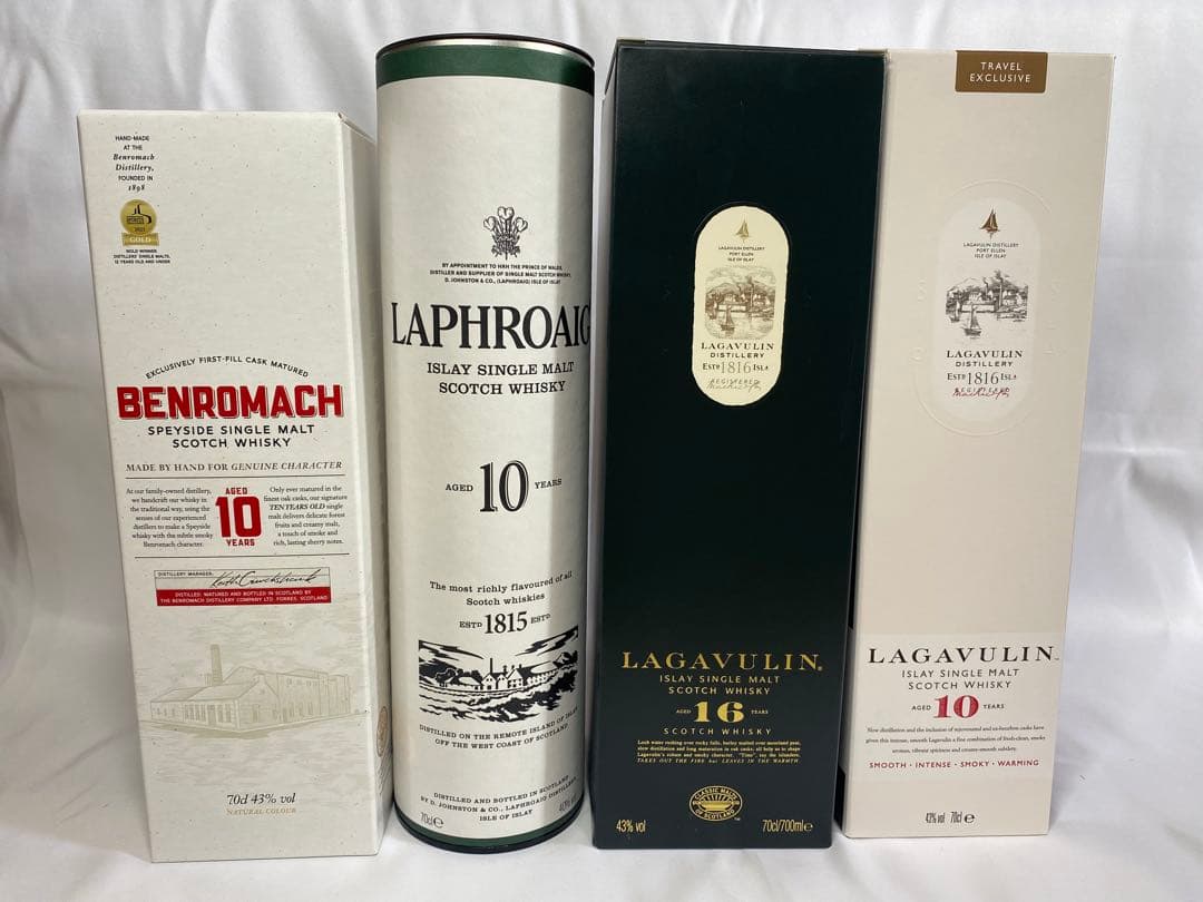 スコッチウイスキーセット ベンロマック　ラフロイグ　ラガブーリン