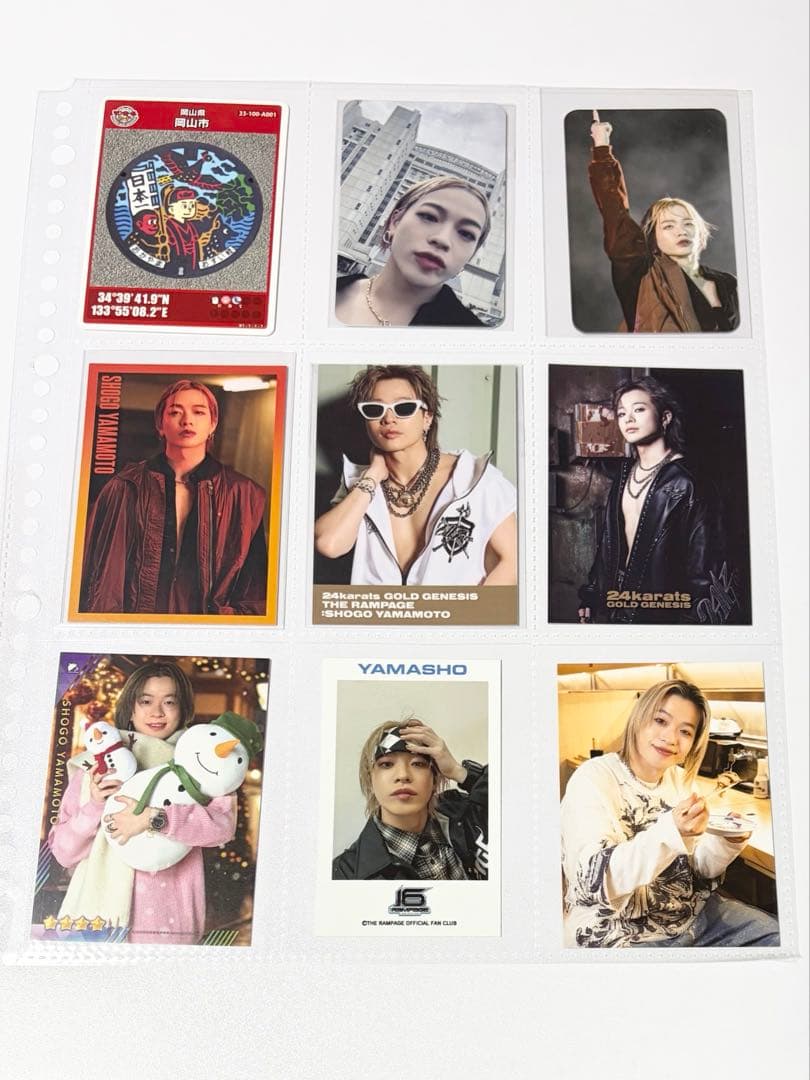 【まとめ】【稀少】山本彰吾　メンプロ　トレカ　ポストカード　ステッカー