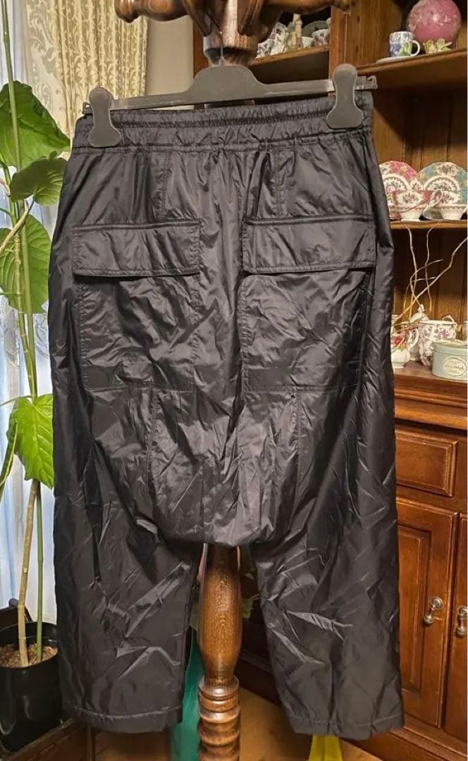 RickOwens DRAWSTRING CROPPED WOVEN サルエル