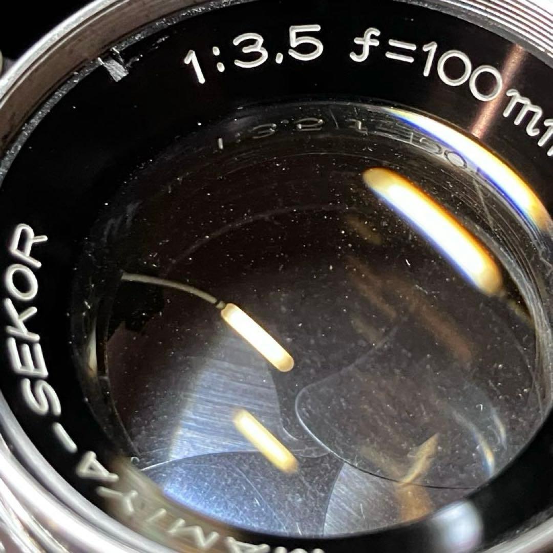 フィルムカメラ Mamiya Press Sekor 100mm f/3.5