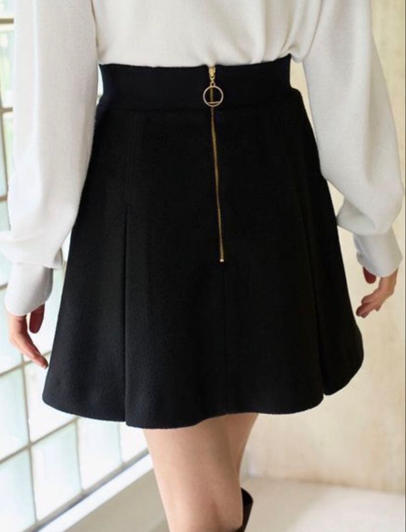 SNIDEL ウエストリブプリーツミニスカート