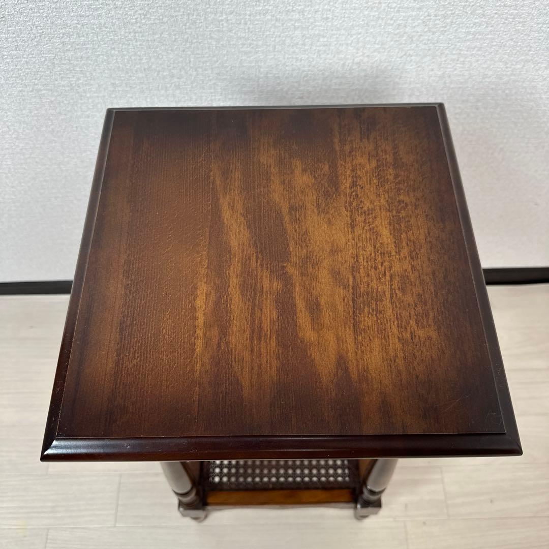 カリモク コロニアル サイドテーブル 電話台 TEL台 FAX台 ※i4※