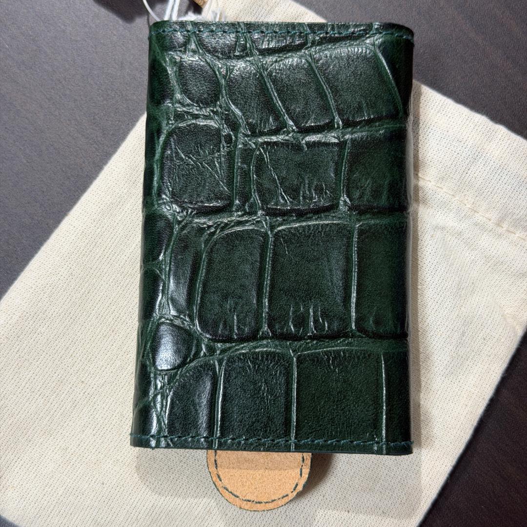 【新品未使用】イルビゾンテ キーケース グリーン クロコ柄
