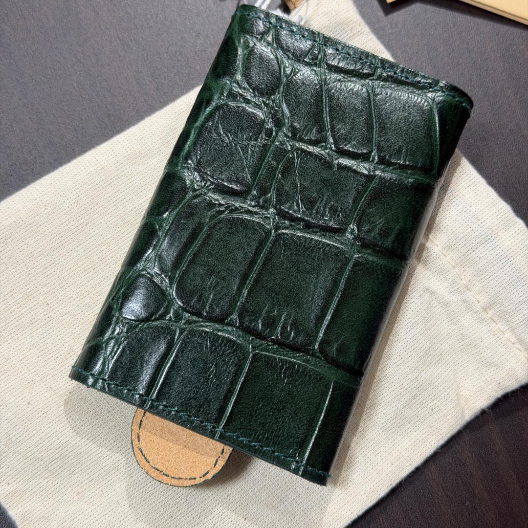 【新品未使用】イルビゾンテ キーケース グリーン クロコ柄