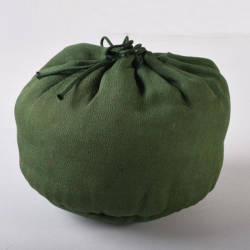 朝鮮　高麗青磁　雲鶴図　茶碗　仕覆付　C　7619