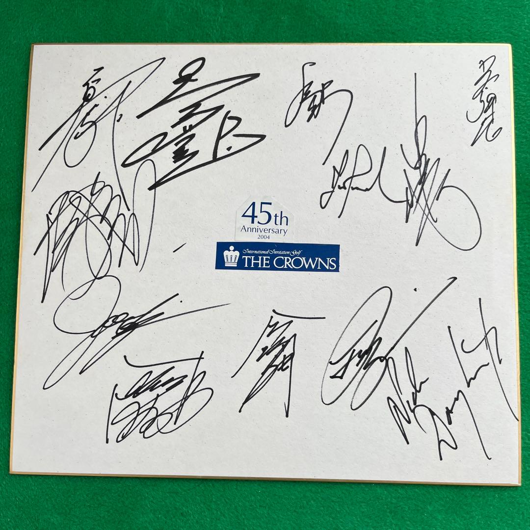 第45回中日クラウンズ　　直筆サイン色紙
