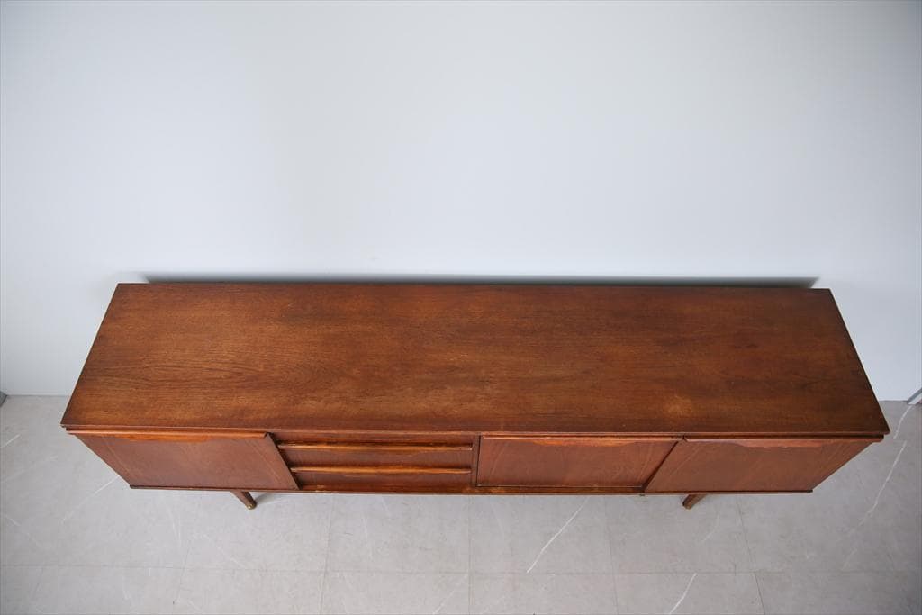 英国アンティークStonehill製サイドボード/木製机テレビ台(91-153)