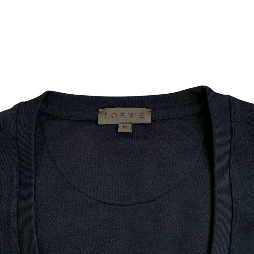 LOEWE（ロエベ）ラナウール地ノースリーブ/M/ブラック