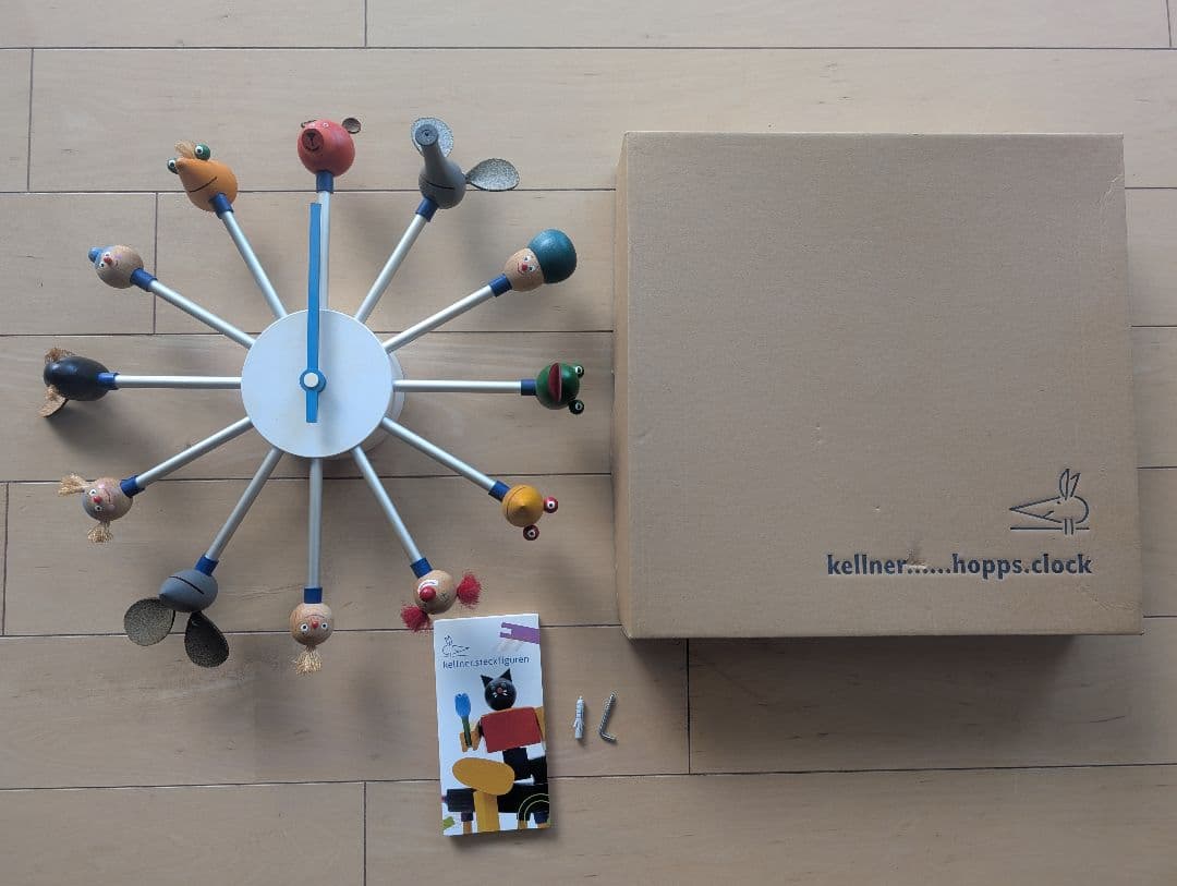 レア Kellner ケルナー ドイツ製 hopps.clock 掛時計