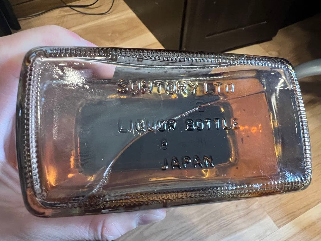 サントリーウイスキー スペシャルリザーブ 楽器ボトルハープ型