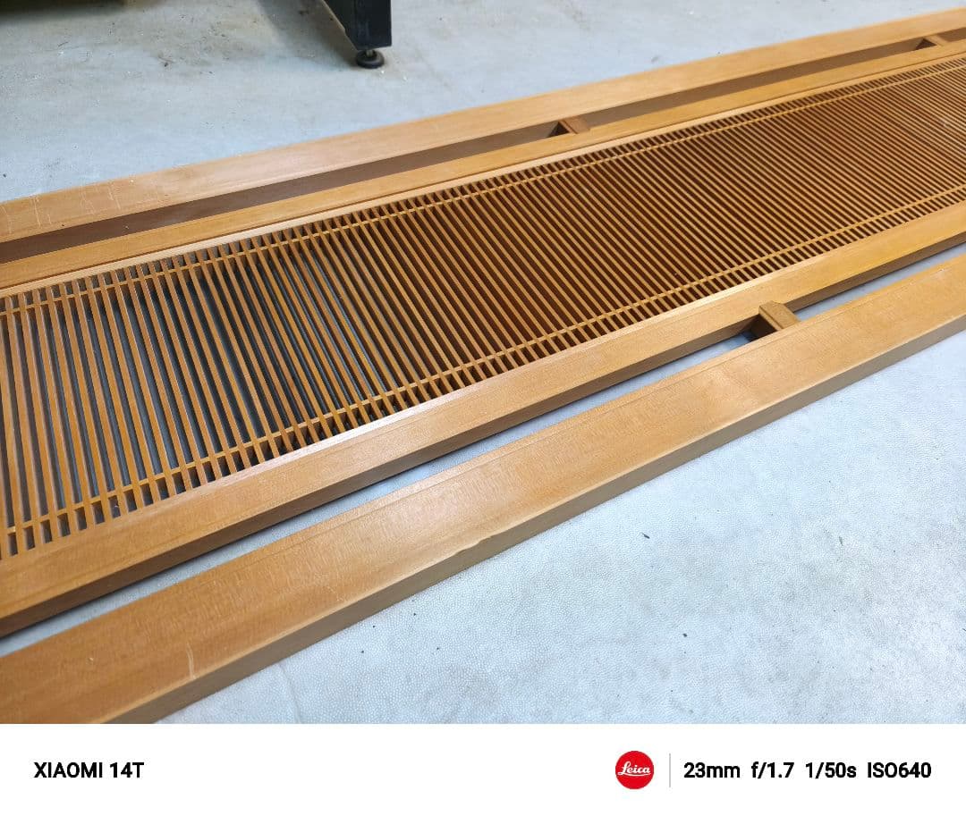 レトロ 格子 木製 欄間 間仕切り 衝立 オブジェ ガラス入 アンティーク